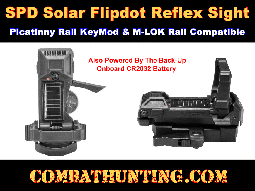 Ncstar Solar Flipdot Reflex Sight Keymod Picatinny M-LOK Rail Compatible style=