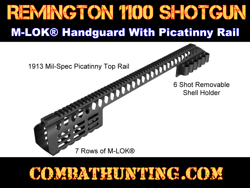 Remington1100 Picatinny Rail System With M-Lok Handguard style=
