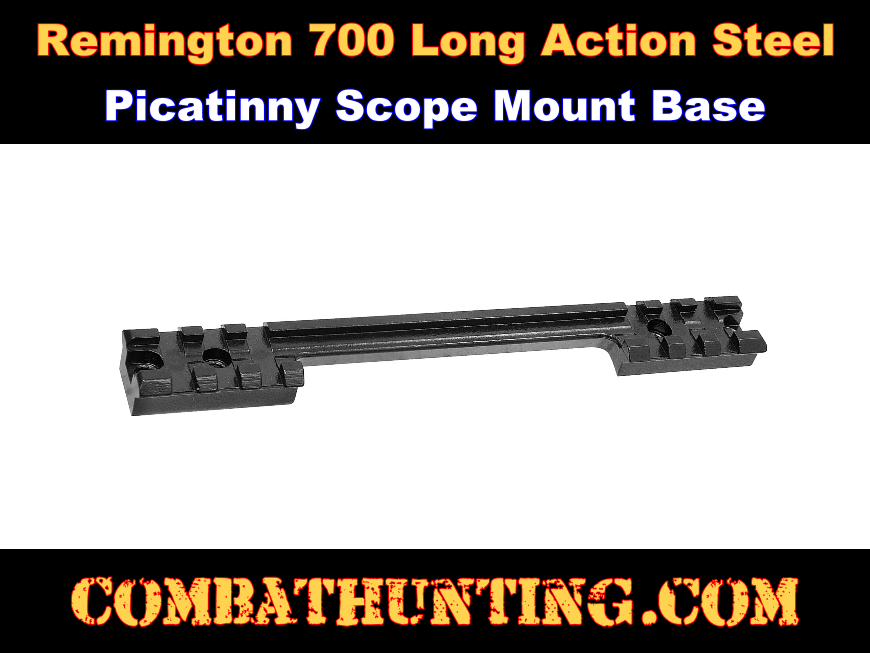 CCOP USA Remington 700 Long Action Steel Picatinny Rail Scope Mount Set SREM700L 