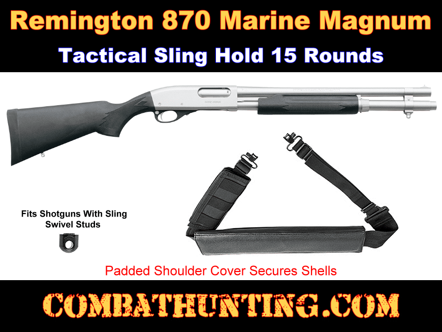 Remington 870 Marine Magnum Bandolier Sling style=