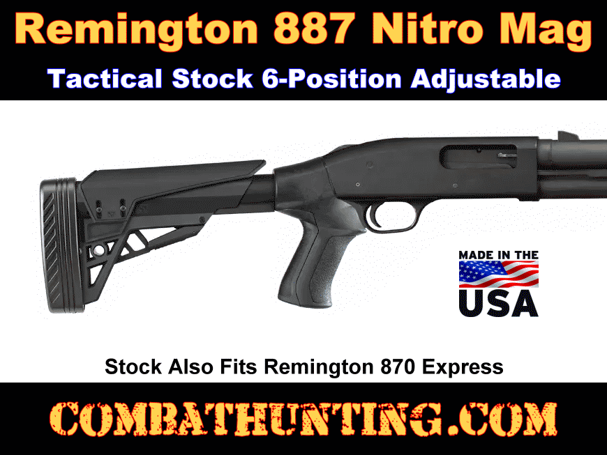 Remington 887 Nitro Mag Tactical Stock 6-Position Adjustable style=