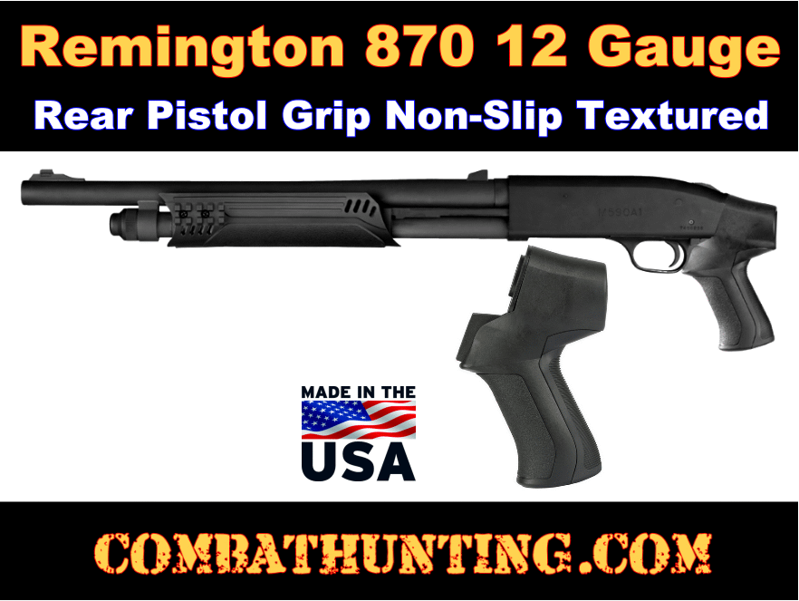 Remington 870 Rear Pistol Grip 12 Gauge Black style=