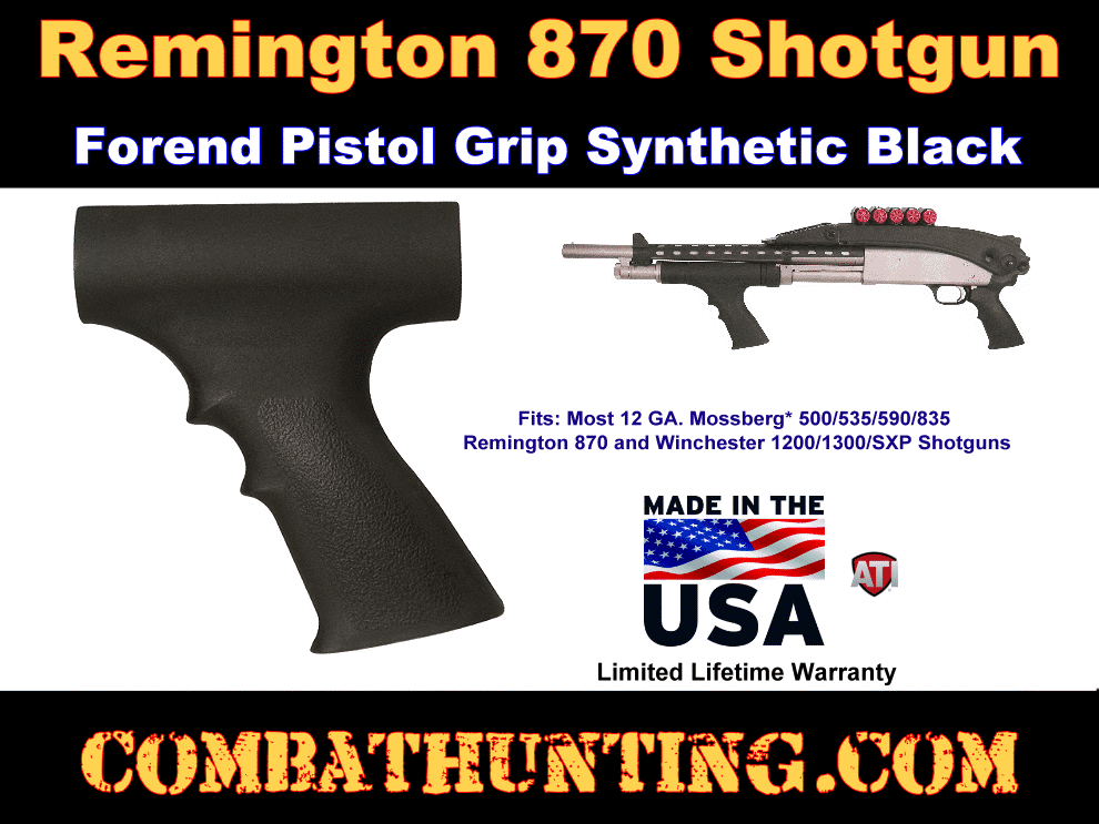 Remington 870 Shotgun Forend Pistol Grip style=
