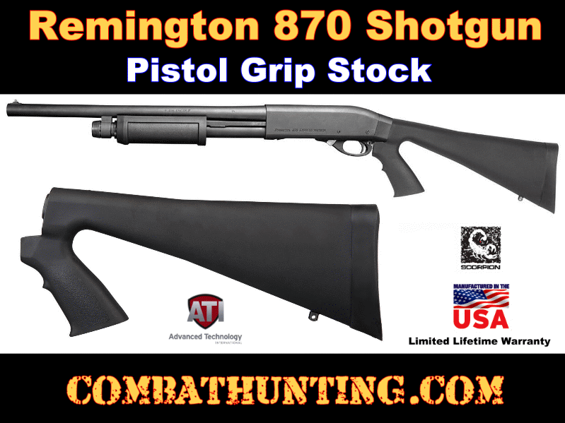 Remington 870 Pistol Grip Stock With Recoil Pad style=