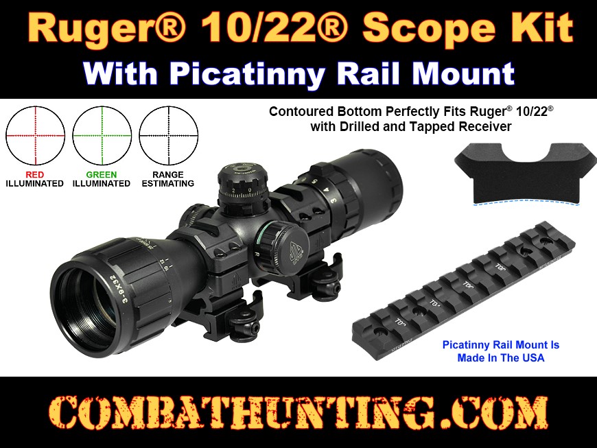 3-9x32 Air Rifle Scope with Lens Covers Mounts Included Ruger Scope 