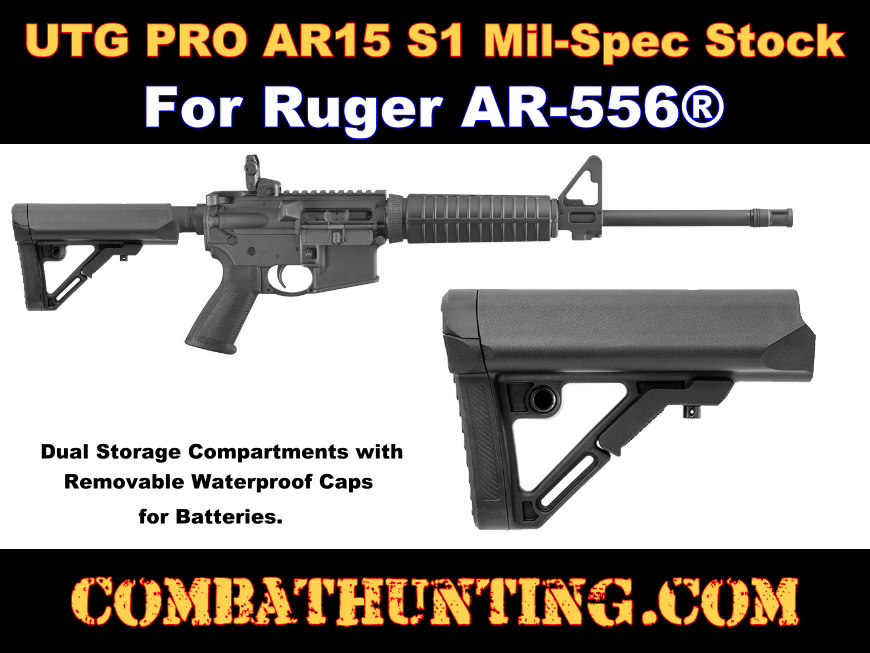 Rbms Ruger Ar 556 Replacement Stock Adjustable Ruger Accessories