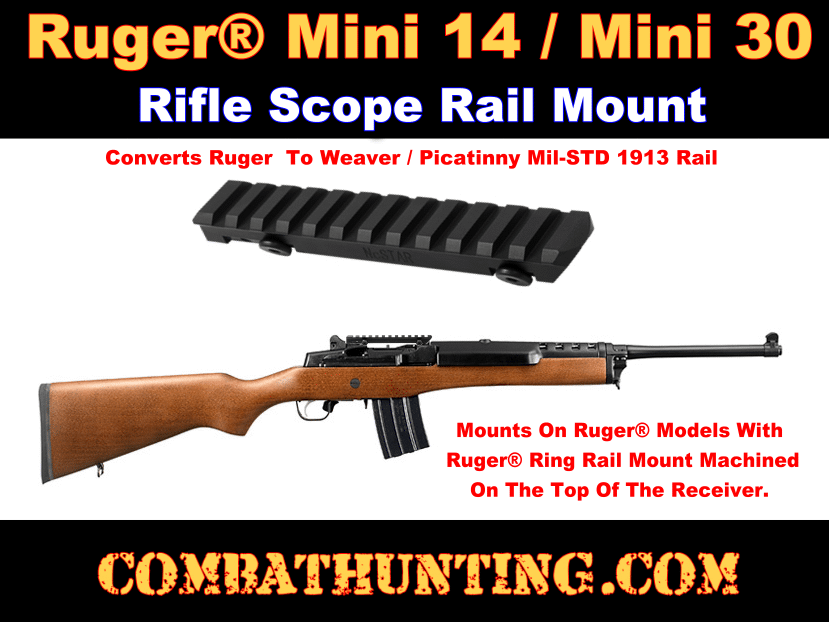 Ruger Mini® 14/Mini? 30 Scope Mount Rail style=
