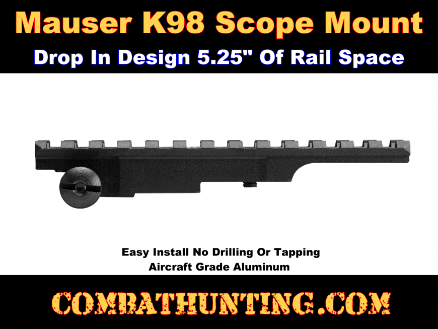 K98 Mauser No Drill Scope Mount style=