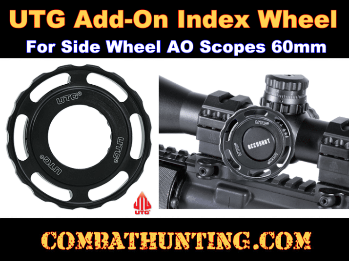 UTG Add On Index Wheel for Side Wheel AO Scope 60mm style=