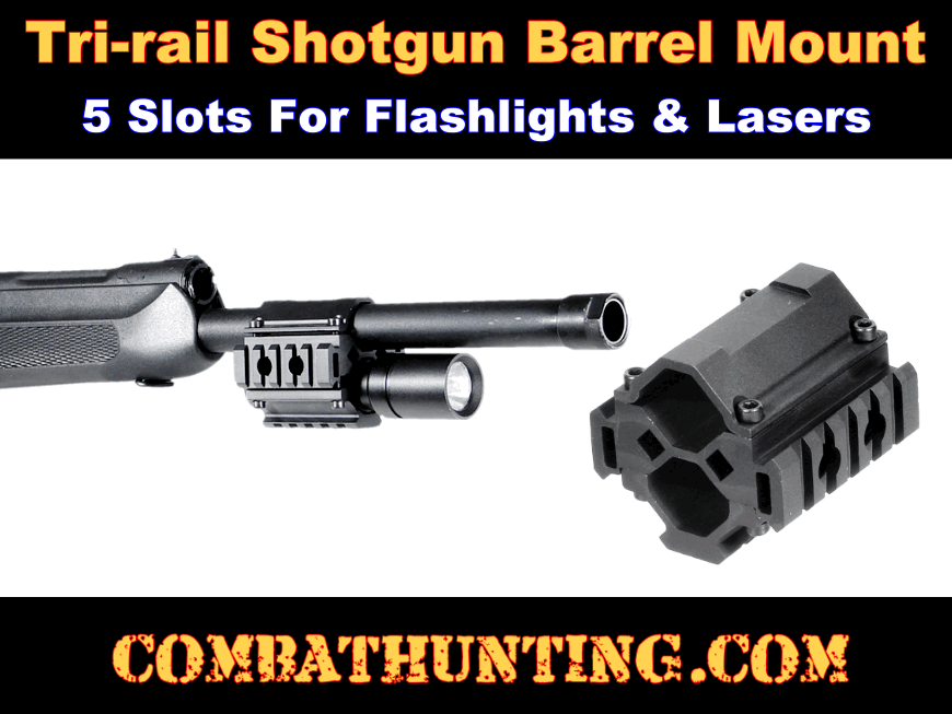 Shotgun Flashlight Mount-Barrel Mount style=