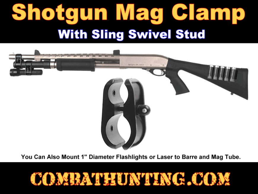 ATI Shotgun Flashlight Laser Barrel Clamp & Stud style=