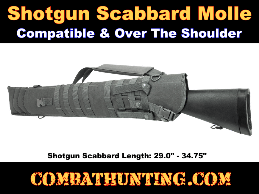 Tactical Shotgun Scabbard Molle Urban Gray style=