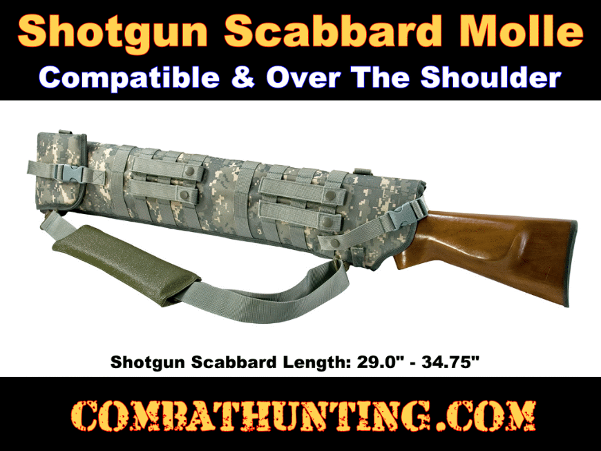 Tactical Shotgun Scabbard Molle ACU Digital Camo style=