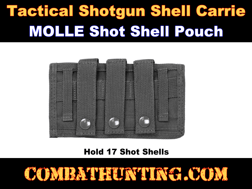 Green 12/20 Gauge 17 Round Shotgun Shotshell Reload Holder Molle Pouch style=