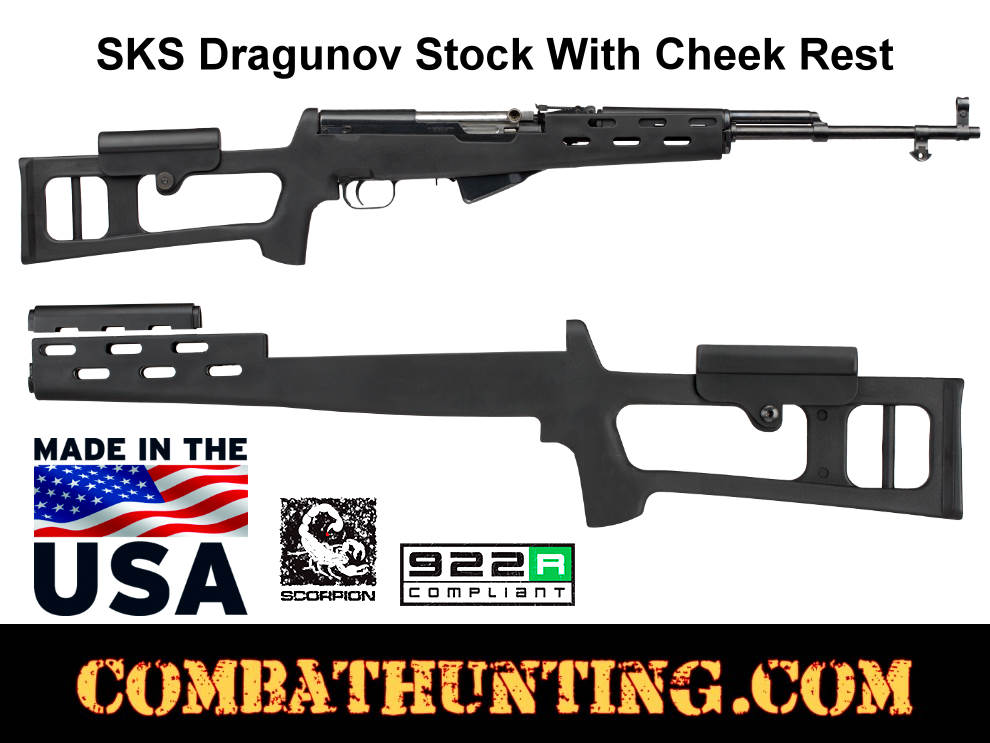 SKS Rifle Dragunov Sniper Stock Detachable Mag ATI style=