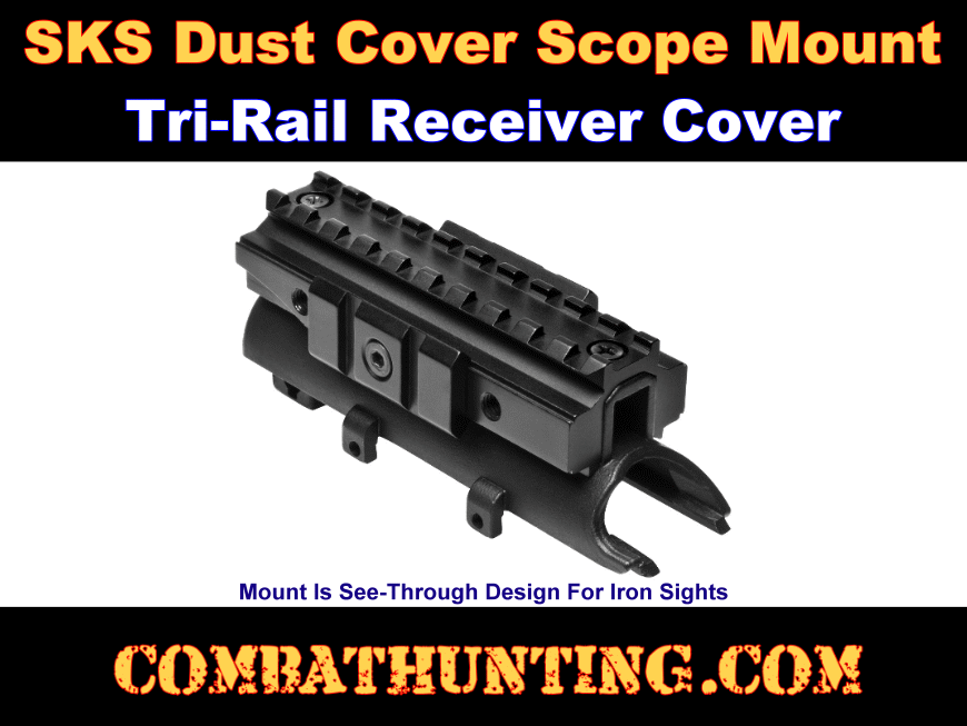 SKS Rifle Top Cover and TriRail Scope Mount SKS Rifle style=