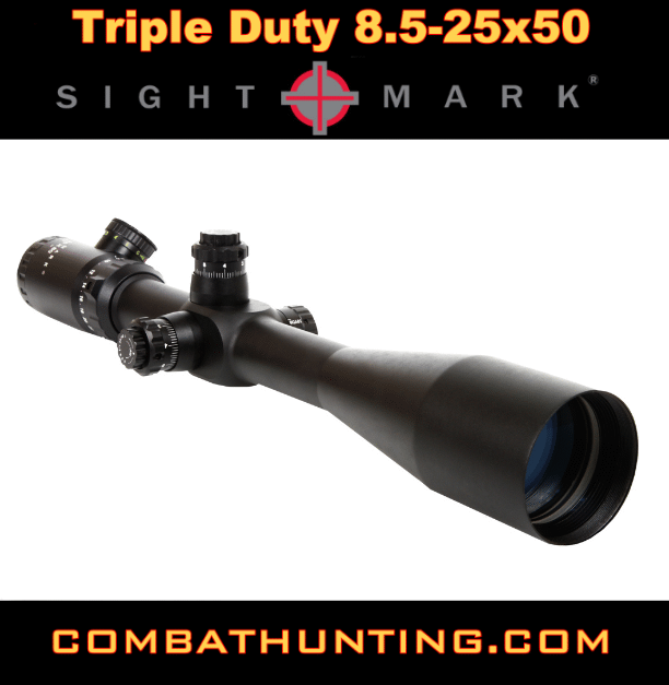 Sightmark Triple Duty 8.5-25x50 Mil-Dot Dot Scope style=