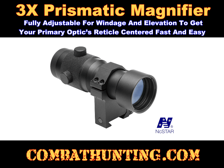NcStar 3X Magnifier Scope With RB24 Ring Mount style=
