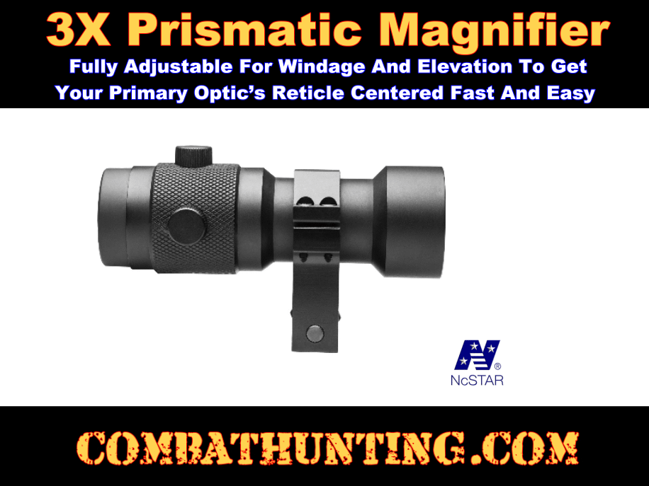 NcStar 3X Magnifier Scope With RB24 Ring Mount style=