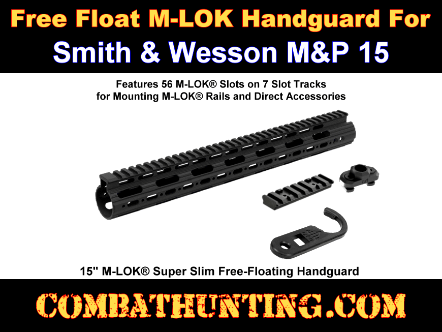 Smith and Wesson M&P 15 Free Float Handguard M-LOK 15 inch style=