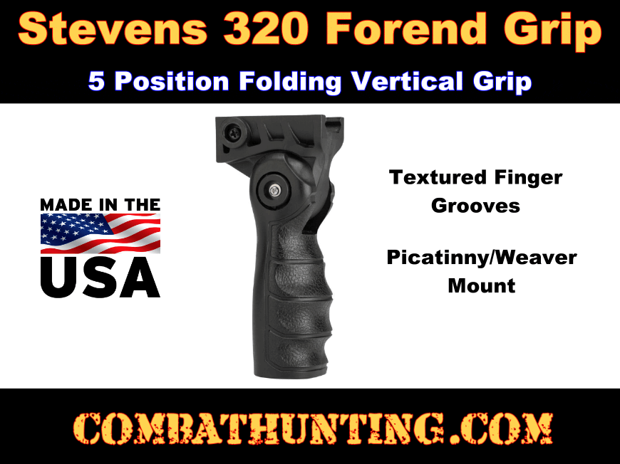 Stevens 320 Shotgun Foregrip-Folding Adjustable style=