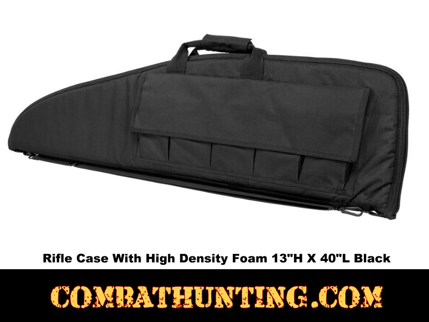 Black Tactical Rifle Soft Gun Case 40x13-Inches style=