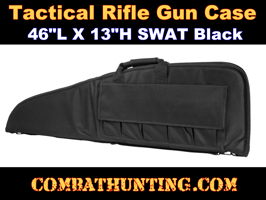 Black Tactical Rifle Soft Gun Case 45