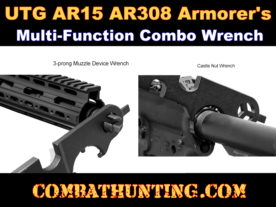 UTG AR15 AR308 Armorer's Multi-Function Combo Wrench style=