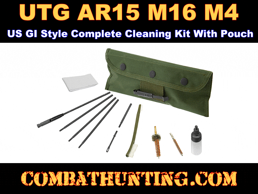 AR-15 M16 Complete Cleaning Kit 5.56/.223 Compatible style=