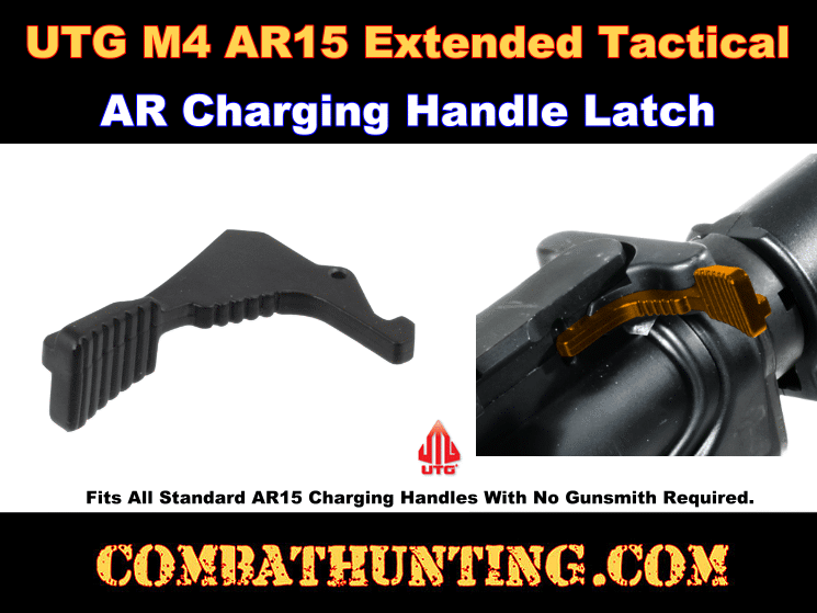 UTG M4/AR15 Extended Tactical Charging Handle Latch style=