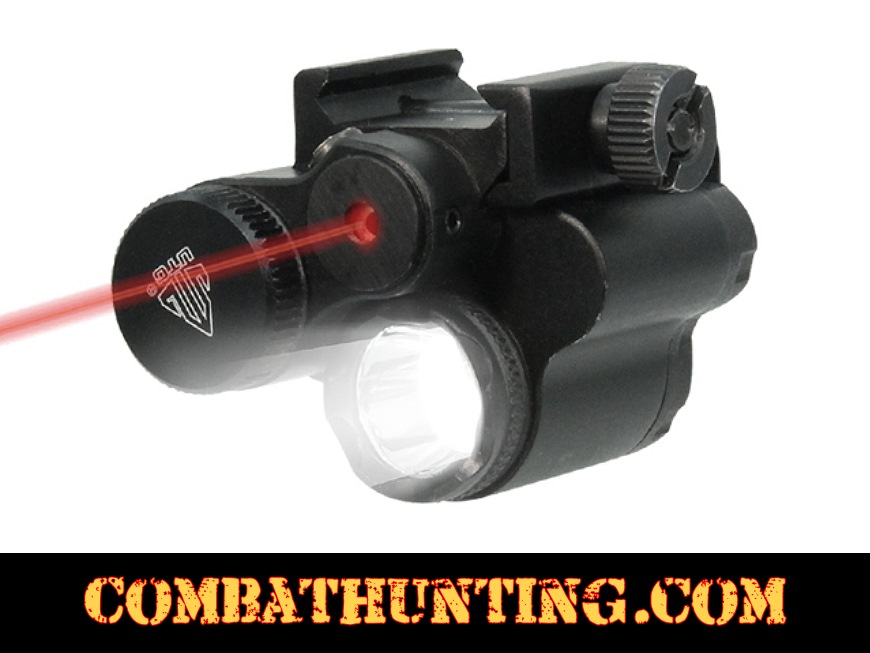 UTG® Sub-compact Red Laser Flashlight Combo With Pressure Switch style=