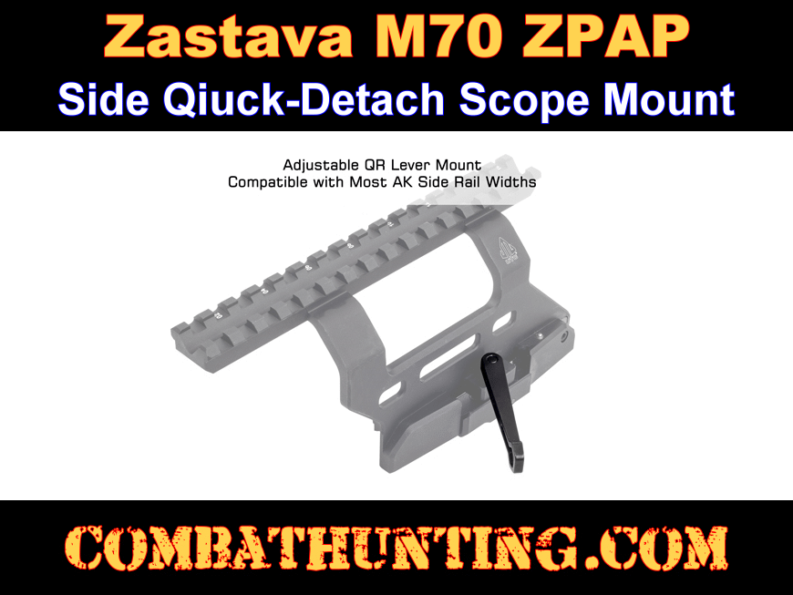 Zastava M70 ZPAP Scope Mount QD AK Side Optic Mount style=