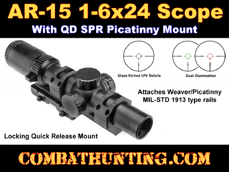 1-6x24 SFP LPVO Scope with Cantilever Mount
