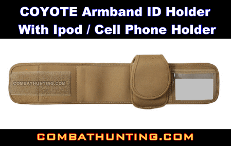Armband ID Holder With Ipod/Cell Phone Holder