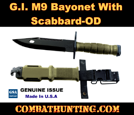 G.I. M9 Bayonet Genuine Issue