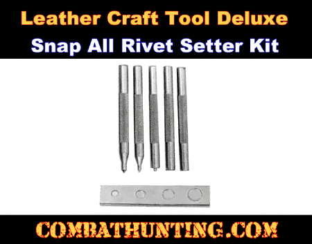 Tandy Leather Craftool Deluxe Snap-All/Rivet Setter Kit