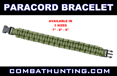 Paracord Bracelet Olive Drab Size 8 Inches