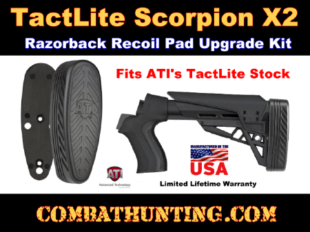 ATI TactLite Scorpion X2 Razorback Recoil Pad Upgrade Kit
