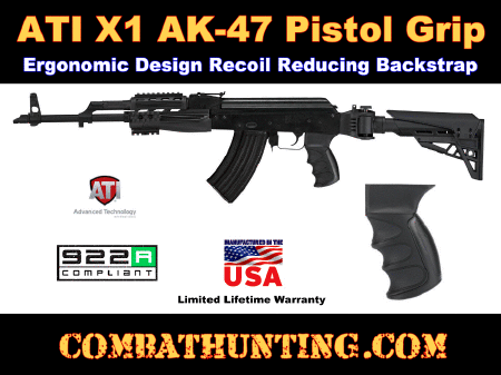 ATI AK-47 X1 Recoil Reducing Pistol Grip Black