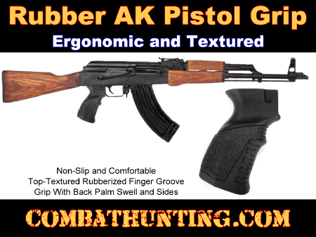 AK-47/AK-74 Rubber Gun Grip with Finger Grooves