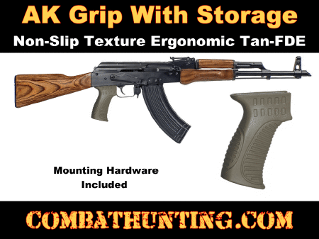 AK Grip With Storage Ergonomic Tan/FDE