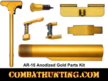 AR-15 Anodized Gold Parts Kit