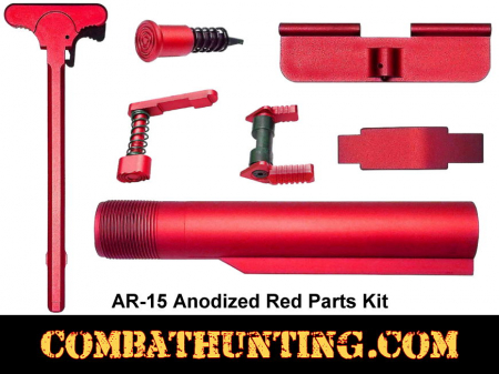 AR-15 Anodized Red Parts Kit