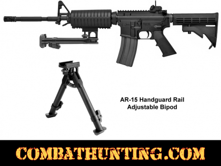 AR-15 Handguard Rail Adjustable Bipod 6-1/2