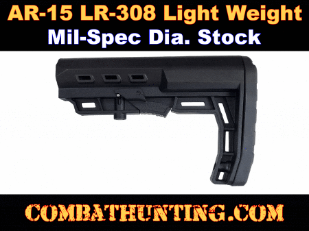 AR-15 LR-308 6-Position M4 Mil-Spec Collapsible Buttstock