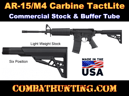 AR-15 Carbine Stock & Buffer Tube - Commercial-Spec