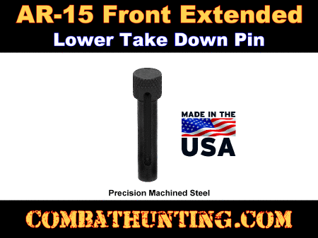 AR-15 Extended Takedown Pin Front