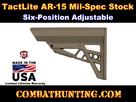 ATI TactLite AR-15 AR-10 Mil-Spec Stock FDE