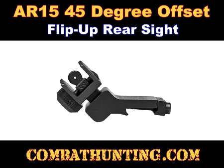 AR-15 45 Degree Offset Flip-Up Rear Sight BUIS