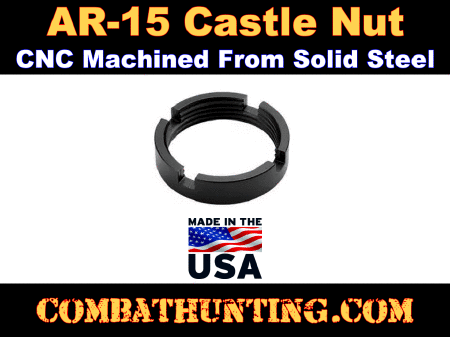 Receiver Extension Nut (Castle Nut) Steel